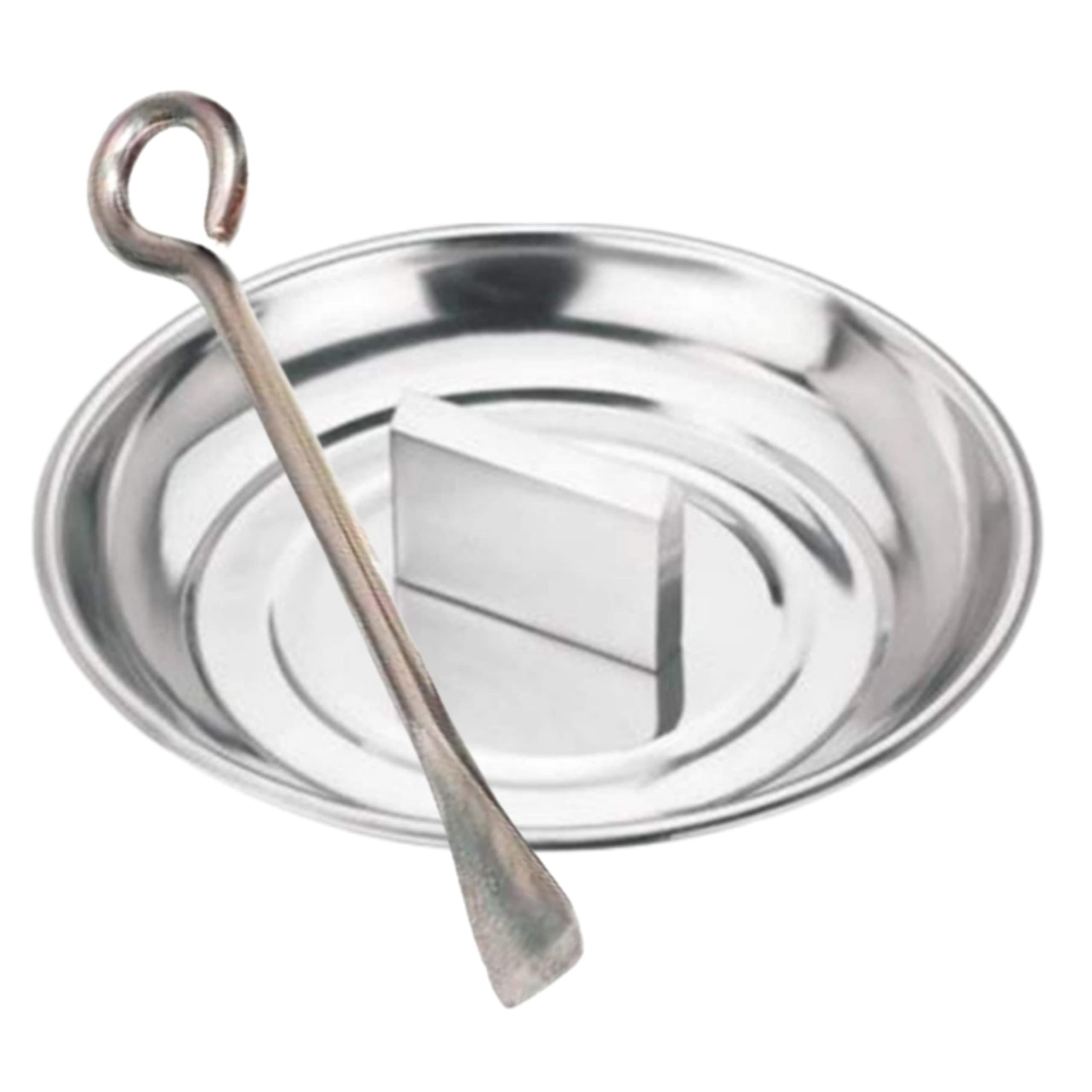 KNSS 100% Stainless Steel Coconut Cracker/Breaker Plate + Opener (Set of 2) — Amazon image 3