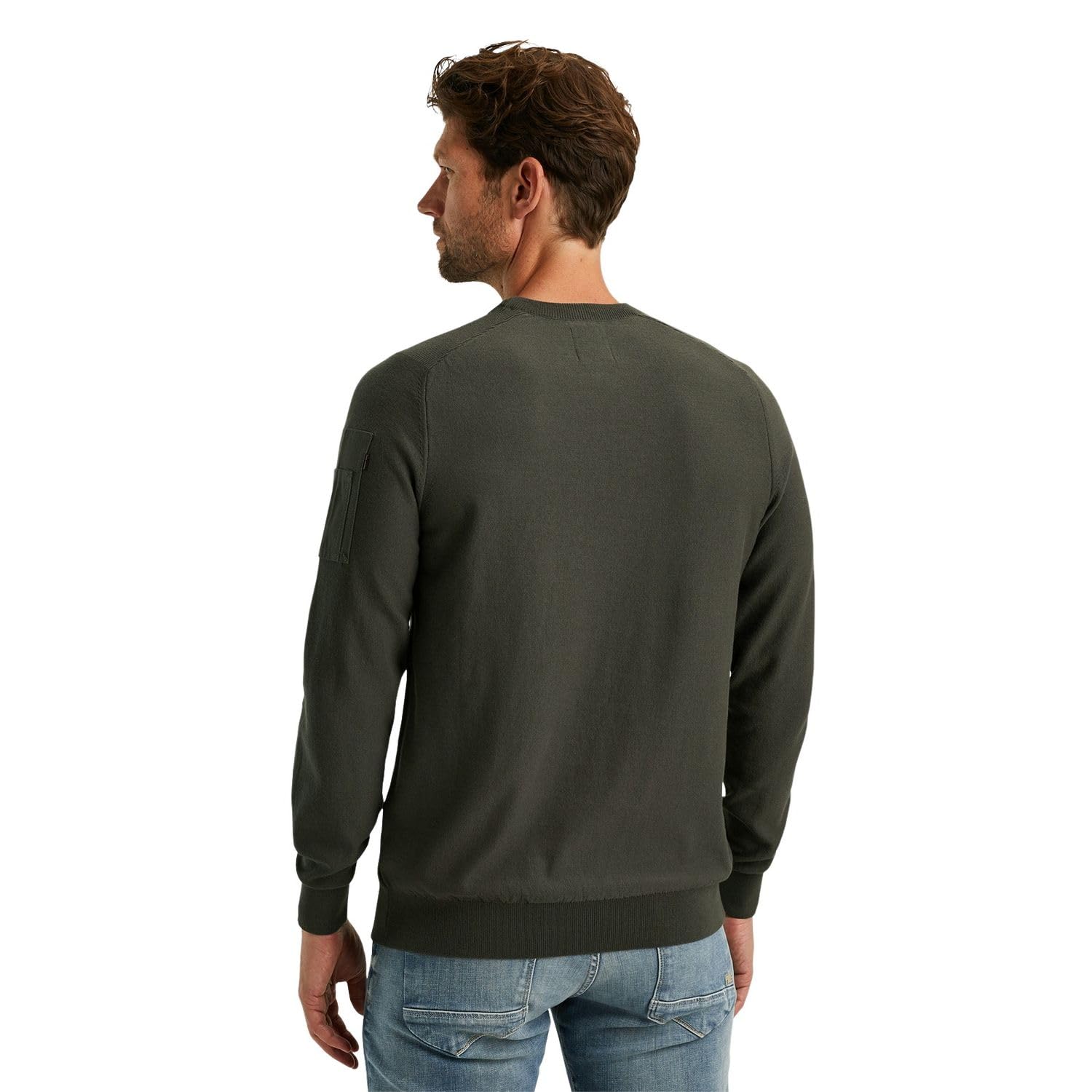 PME Legend Herren Rundhals Pullover R-Neck American Classic Single Jersey Knit