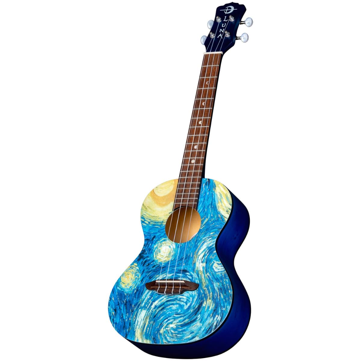 Luna Guitars Starry Night, 4-String Tenor Ukulele with Gigbag (UKE STR T) - Image 5