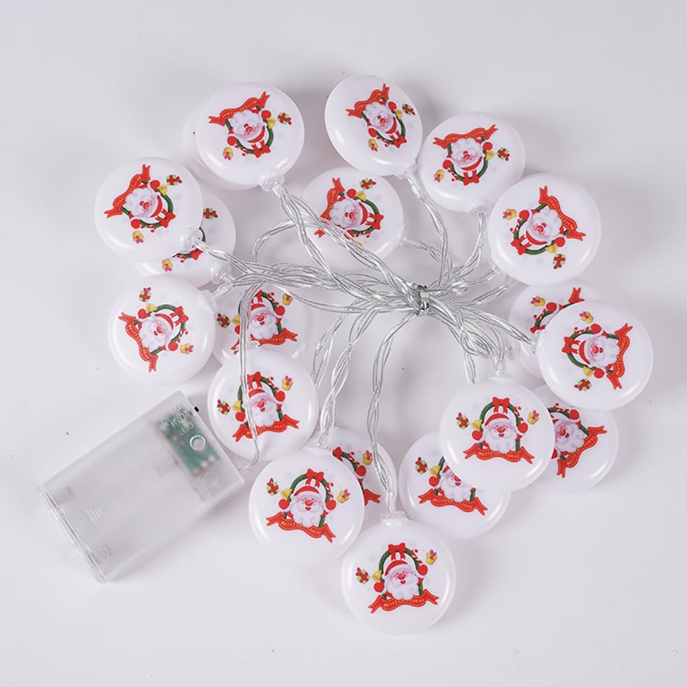 Luci Giardino Rotonde Decorazioni Natalizie, luci a LED Bianche Calde, luci notturne Creative, luci fatate a Tema Festivo Feste, Matrimoni, Decorazioni Alberi Natale