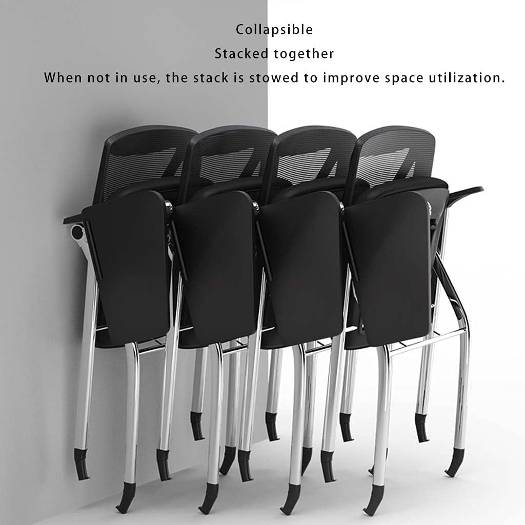 Mobkid Folding Office Chair Home Indoor Folding Office Folding Chair Lightweight and Convenient, Easy to Store Folding Chairs (Color : Black, Size : 47 * 46 * 83cm)