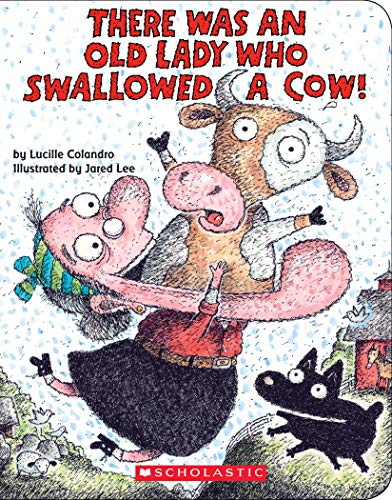 Image of There Was an Old Lady Who Swallowed a Cow! (Board Book)