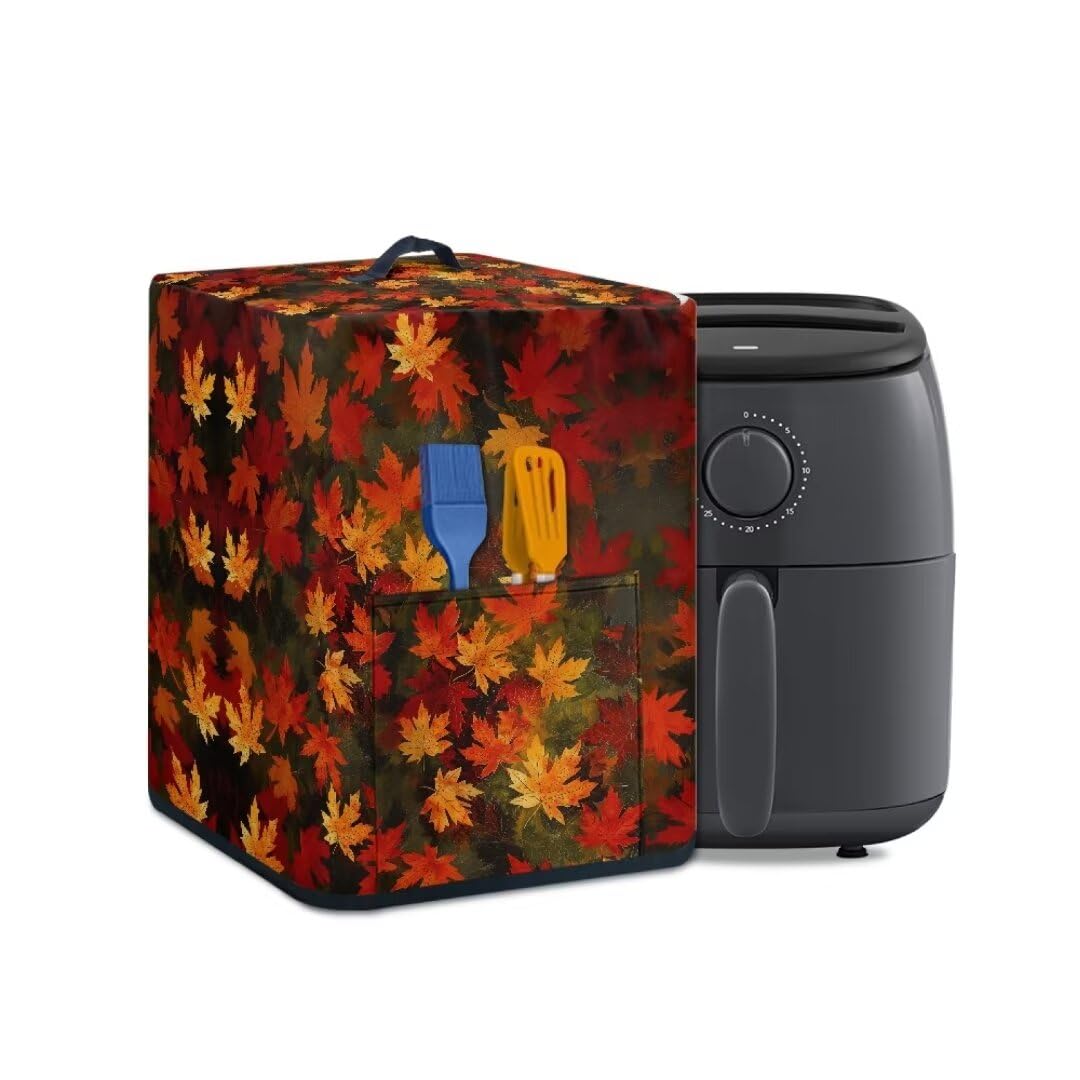 GOSTONG Maple Leaves Dust Covers for Air Fryer Covers for 5-6 QT Kitchen Applicance Supplies Decoration Rice Cooker