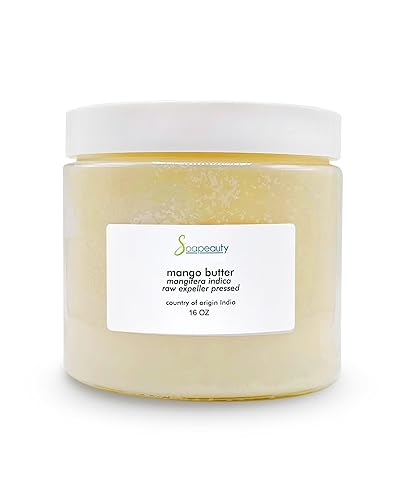 Miniatura 6 de Soapeauty Mantequilla de mango cruda 100% natural  Proyectos para cuerpo, cabello y bricolaje  Sin OMG, sin conservantes, vegano  32 onzas