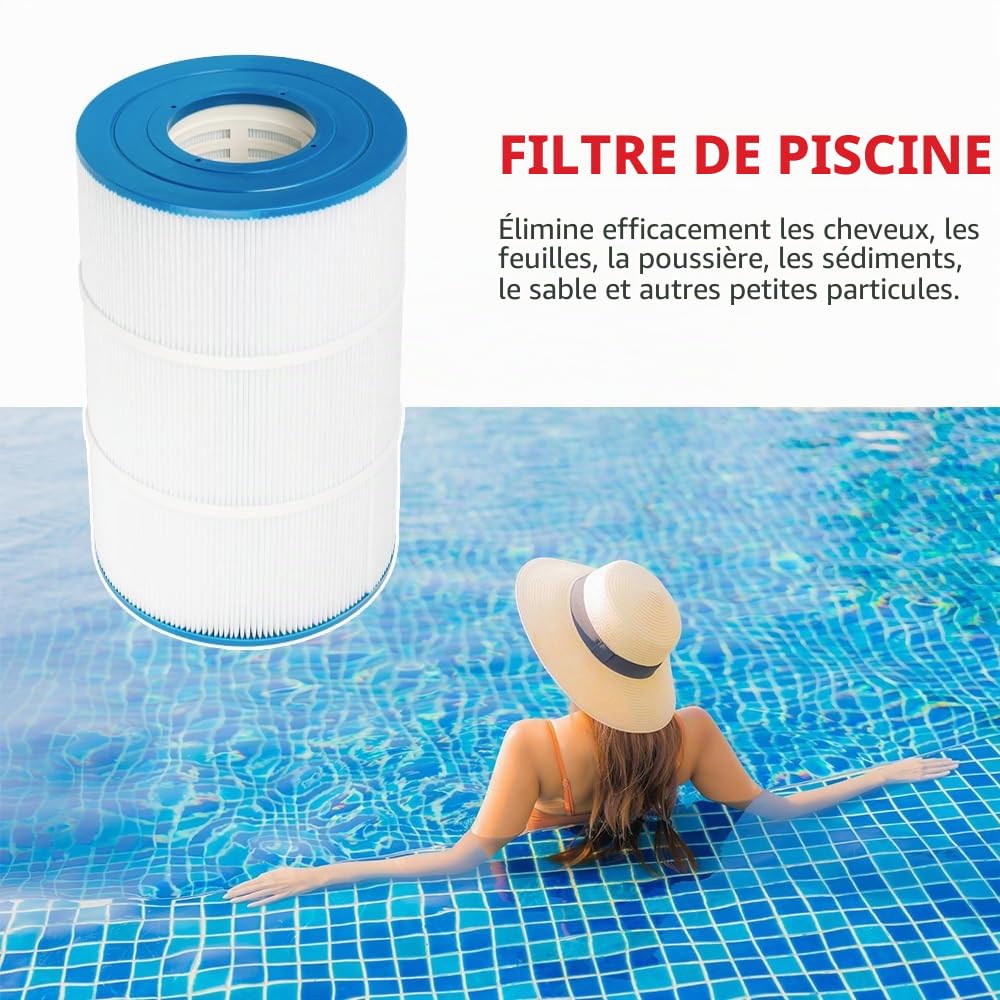YanBan 4pcs Cartouches de Filtre à Piscine Compatible avec Hayward C900, CX900RE, pour Pleatco PA90, C-8409, PP-B6, FC-1292, pour Posi-Clear