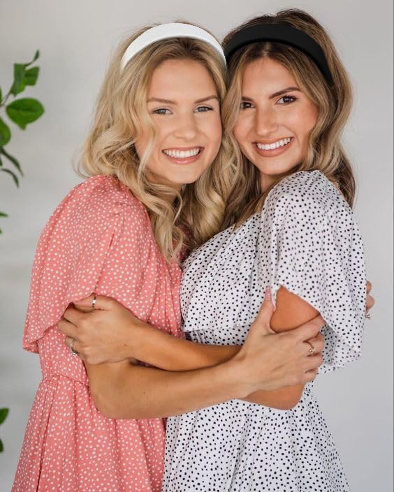 Huachi Headbands for Women Non Slip Trendy Valentine's Day Women's1 inch Wide Cute Headbands for Girls, Pink Head Bands Elastic Hair Bands for Women's Fashion Women Hair Accessories - Image 7