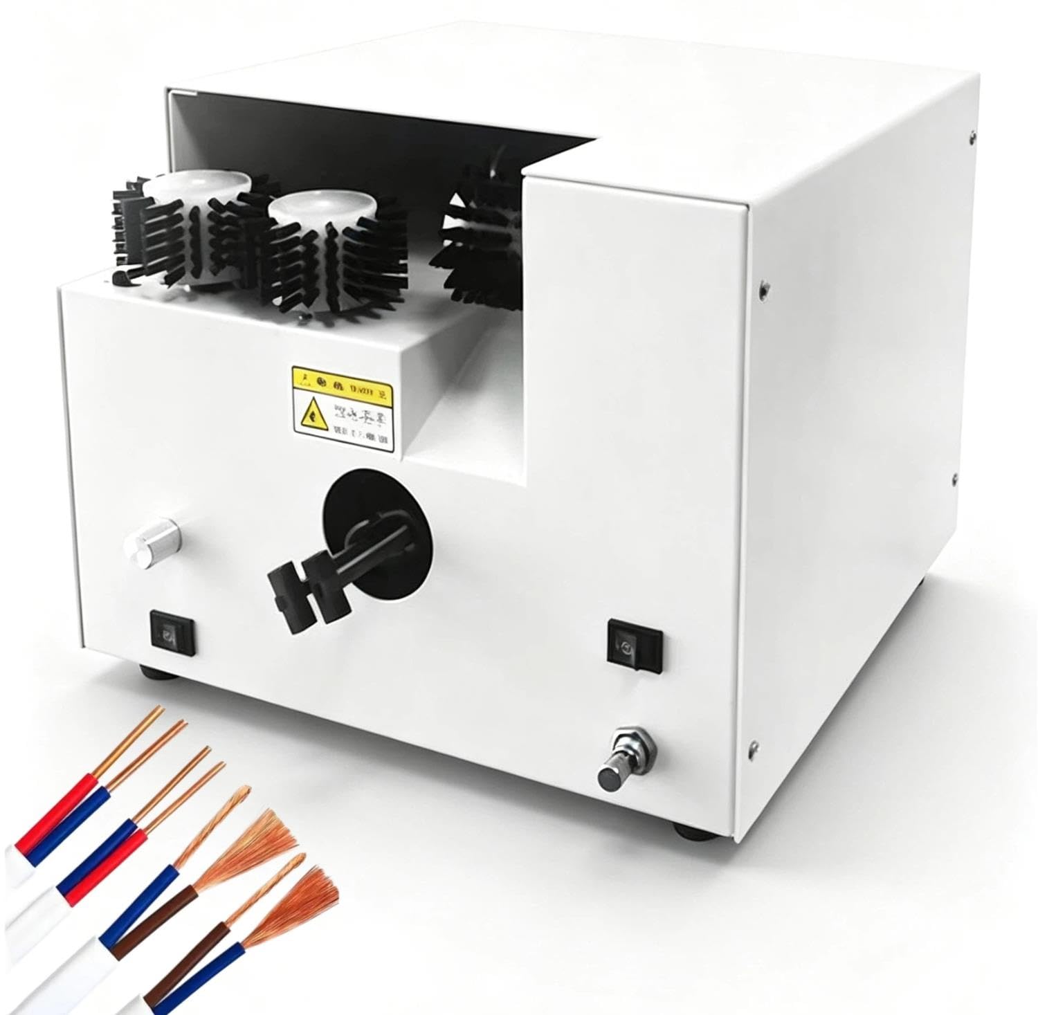 Elektrische Maschine zum Verdrillen und Abisolieren von Drähten, 3 Bürsten