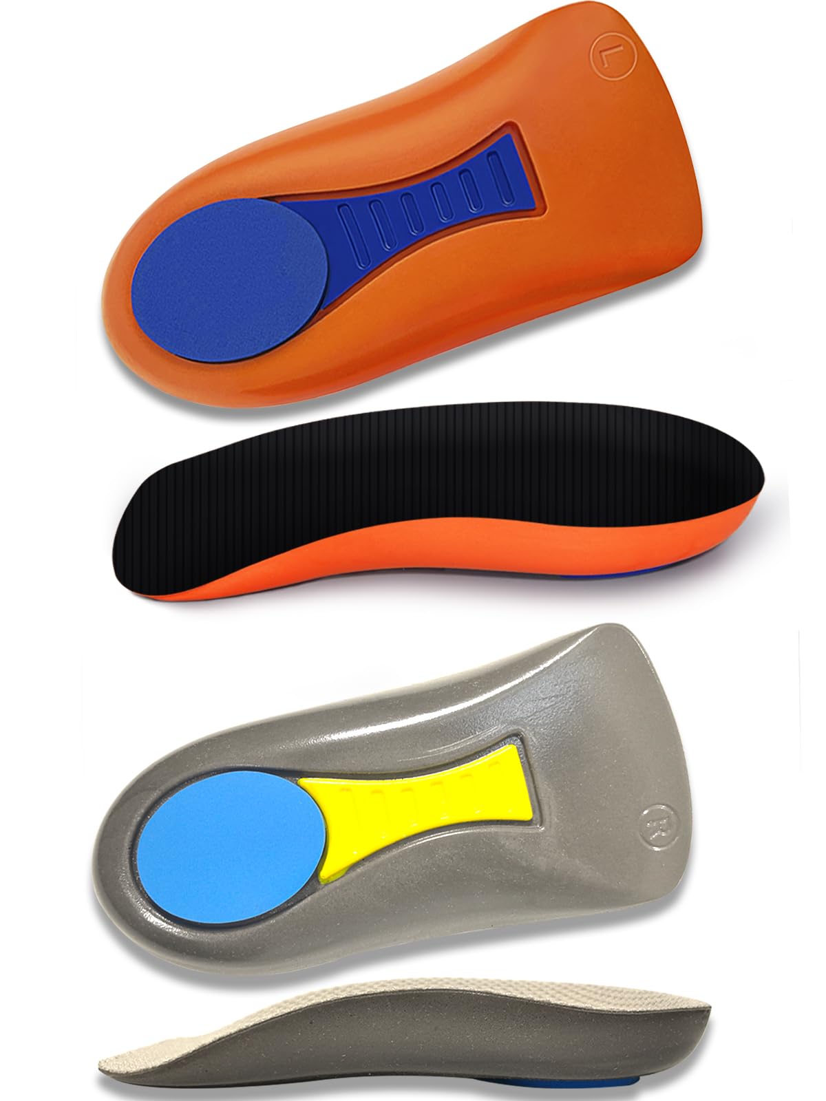 Talonera para fascitis plantar para dolor de talón, inserciones de talón de soporte de arco, inserciones de absorción máxima de impactos para rodilla, espalda para mujeres y hombres, alivio del dolor
