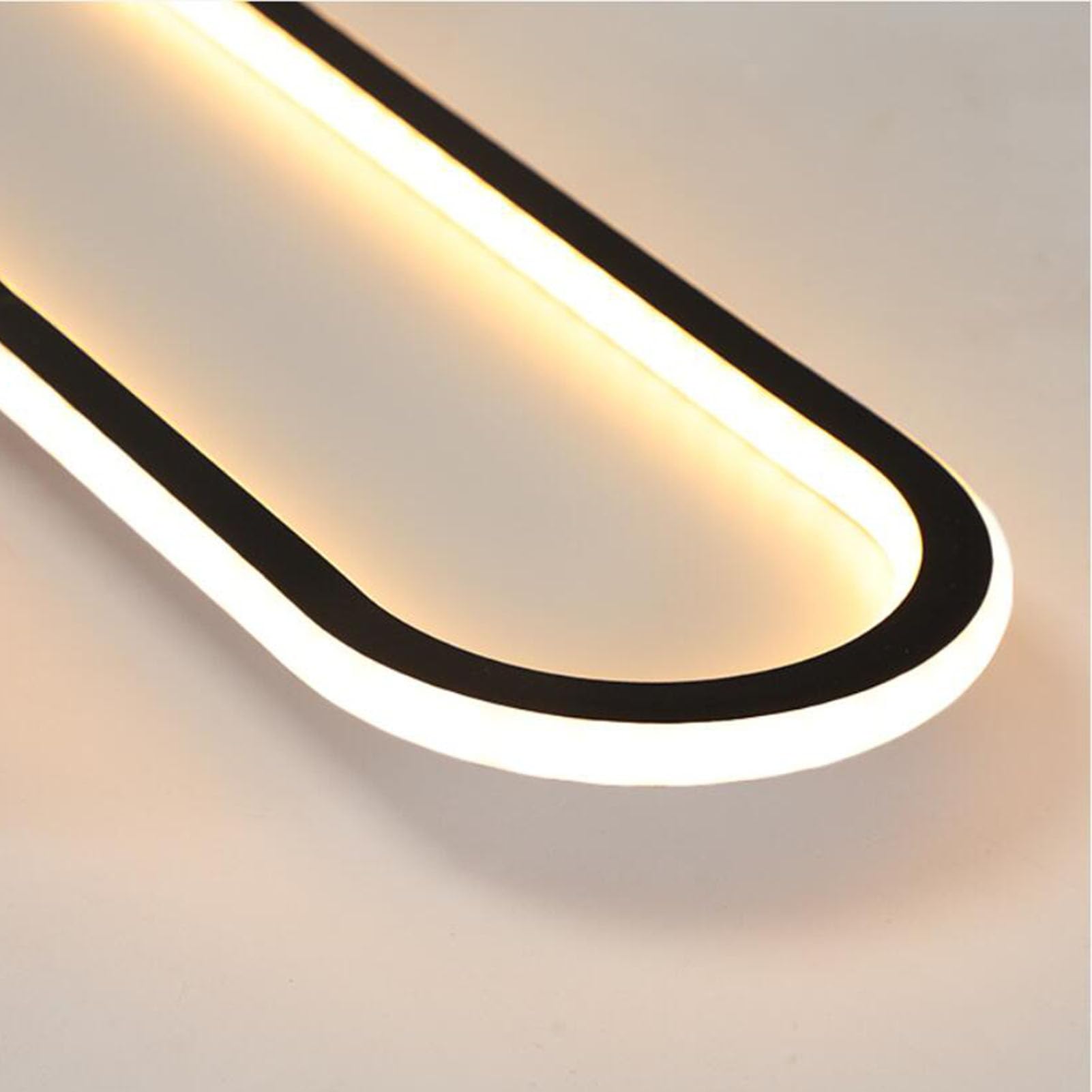 ASHATA Dimmable Long LED Ceiling Light with Remote Control | Stabilne oświetlenie, powierzchnia odporna na zarysowania, regulowane ustawienia, idealne do korytarzy lub szaf
