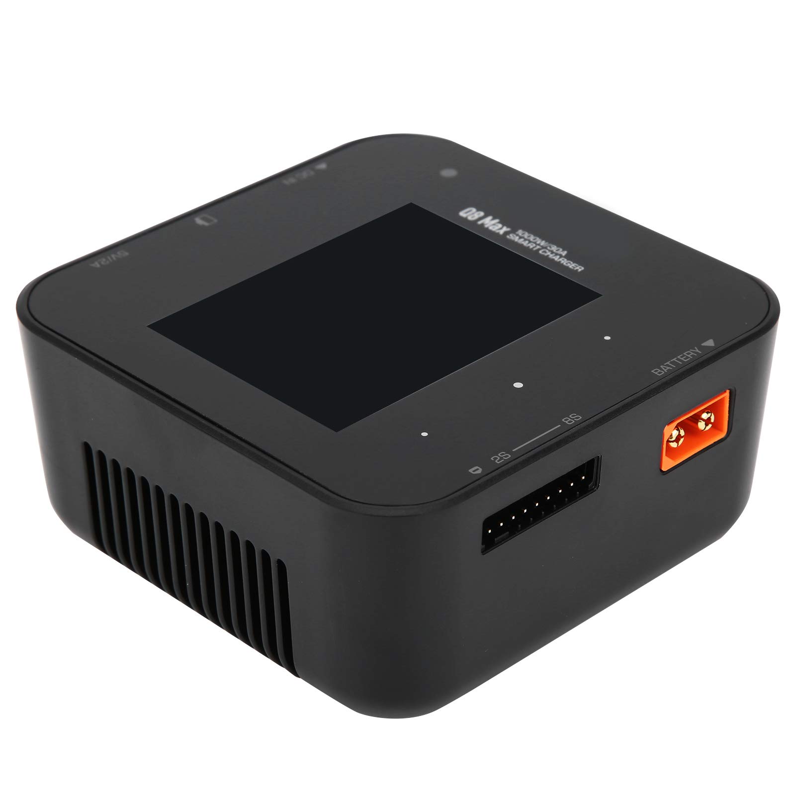 Q8 Caricabatterie con Bilanciamento della Batteria 1000W 30A Ricarica Efficiente per Modelli RC LiPo LiHV NiMH 95x95x45mm