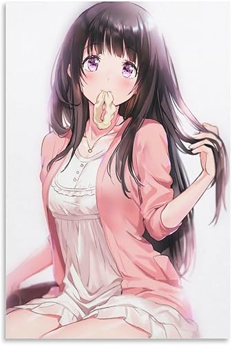 Hyouka - Póster de anime (4) impresiones artísticas en lienzo para pared, póster de regalo, pintura fotográfica, pósteres para decoración de