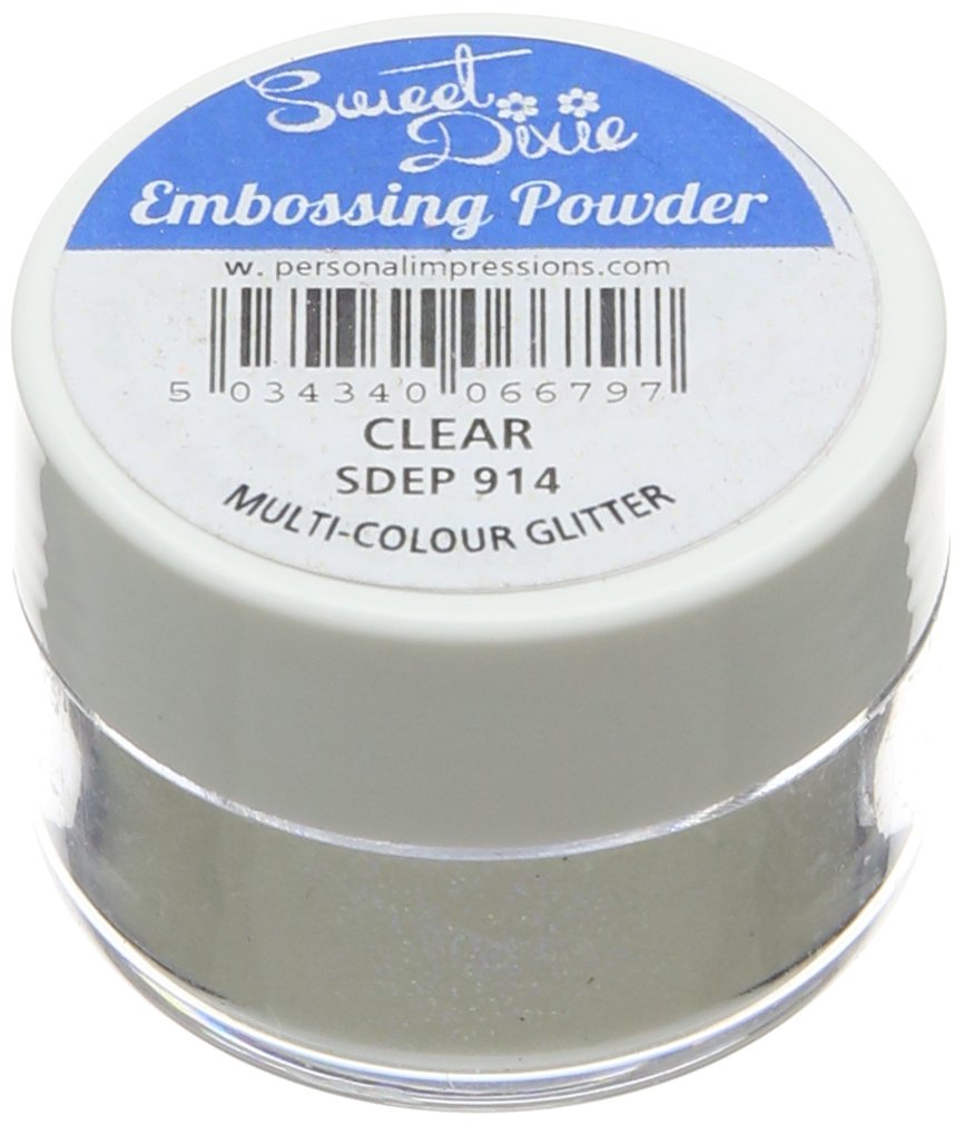 Sweet Dixie Embossing Powder Clear With Multi/colour Glitter
