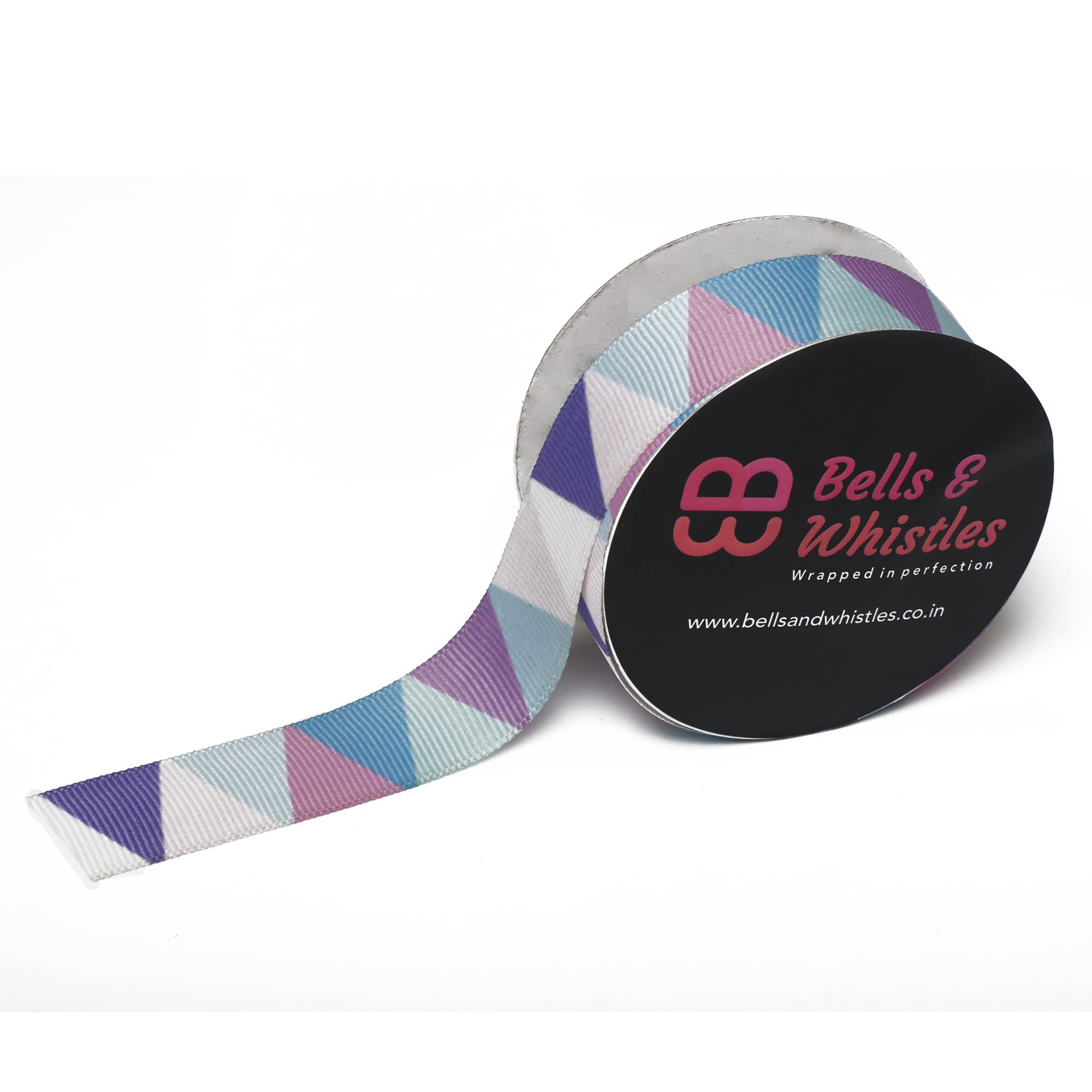 SAINI PUSTAK BHANDAR Bells And Whistles Triangle Strips Grossgrain Ribbon Craft Pride Ribbon For Arts Crafts Diy, Gift Wrapping And Wedding Party Birthday Festival Decoration(9 Meter)