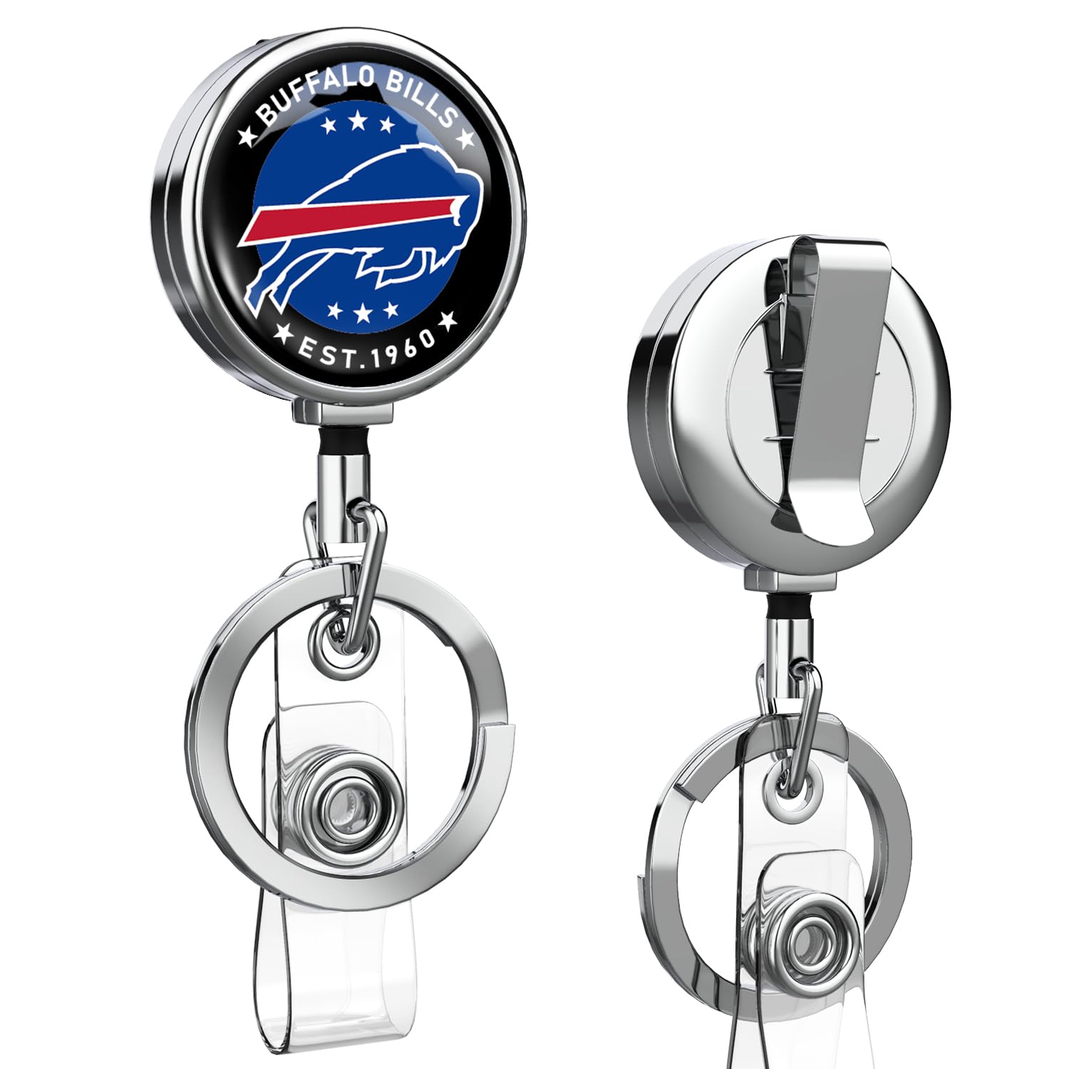 Aooble 1 Pack Heavy Duty Retractable Badge Reel Holder Retractable with ID Clip for Nurse Nursing Name Tag Card Nursing Student Teacher Doctor Medical