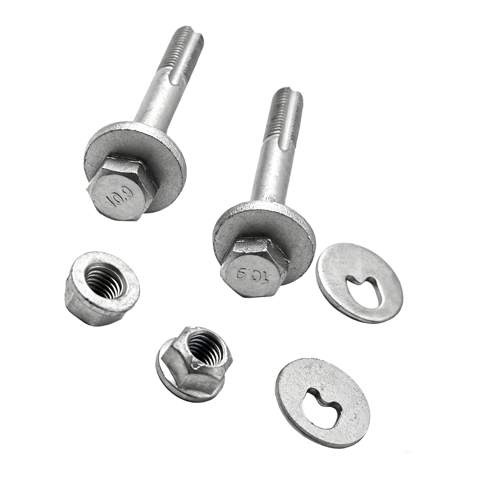 2x Rear Lower Suspension Accentrix Arm Fitting Camber Bolt Kit 1456980 Compatible with Ford Focus Mk1 Mk2 C-Max Mondeo Mk4 S-Max Galaxy Volvo C30 S40 S60 S80 V50 XC60 Mazda 3 5 3M515K978AE 30683045