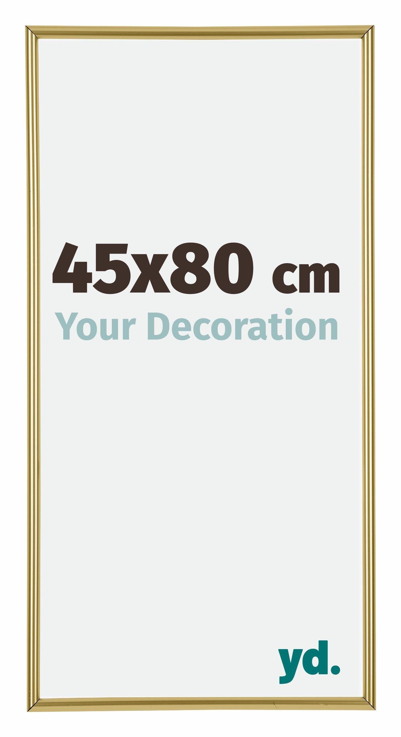 Your Decoration - Picture Frame 45x80 cm - Gold - Decorative Wall Frame in Plastic with Antireflection - Frame 45x80 - Annecy