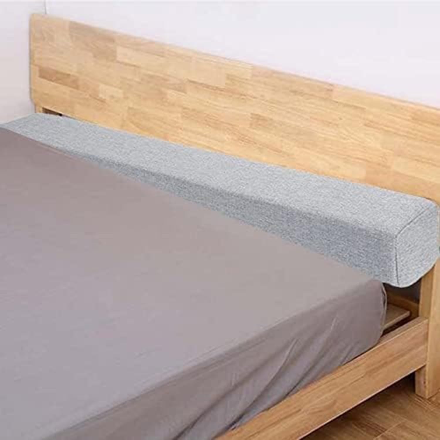moismk Extender for Twin/Twin XL/Queen/King Bed, Bed Gap/Space/Crack Filler Between Headboard and Mattress or Wall, High-Density Foam with Removable Cover(Light Grey,120x10x10cm)