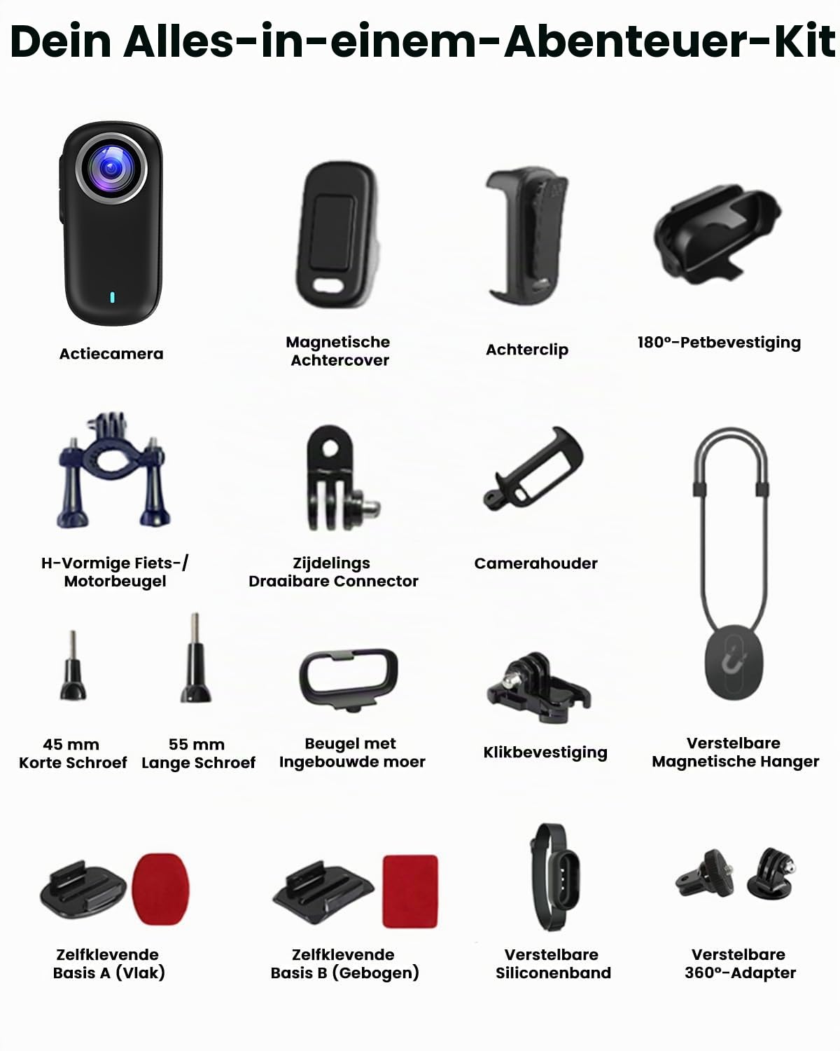 Bodycam 4K, Mini Action Cam Wasserdicht WiFi Bodycam Körperkamera Mini mit 64GB Karte Body Camera, POV Kamera 1200-mAh, Loop-Funktion Dashcam Fahrrad