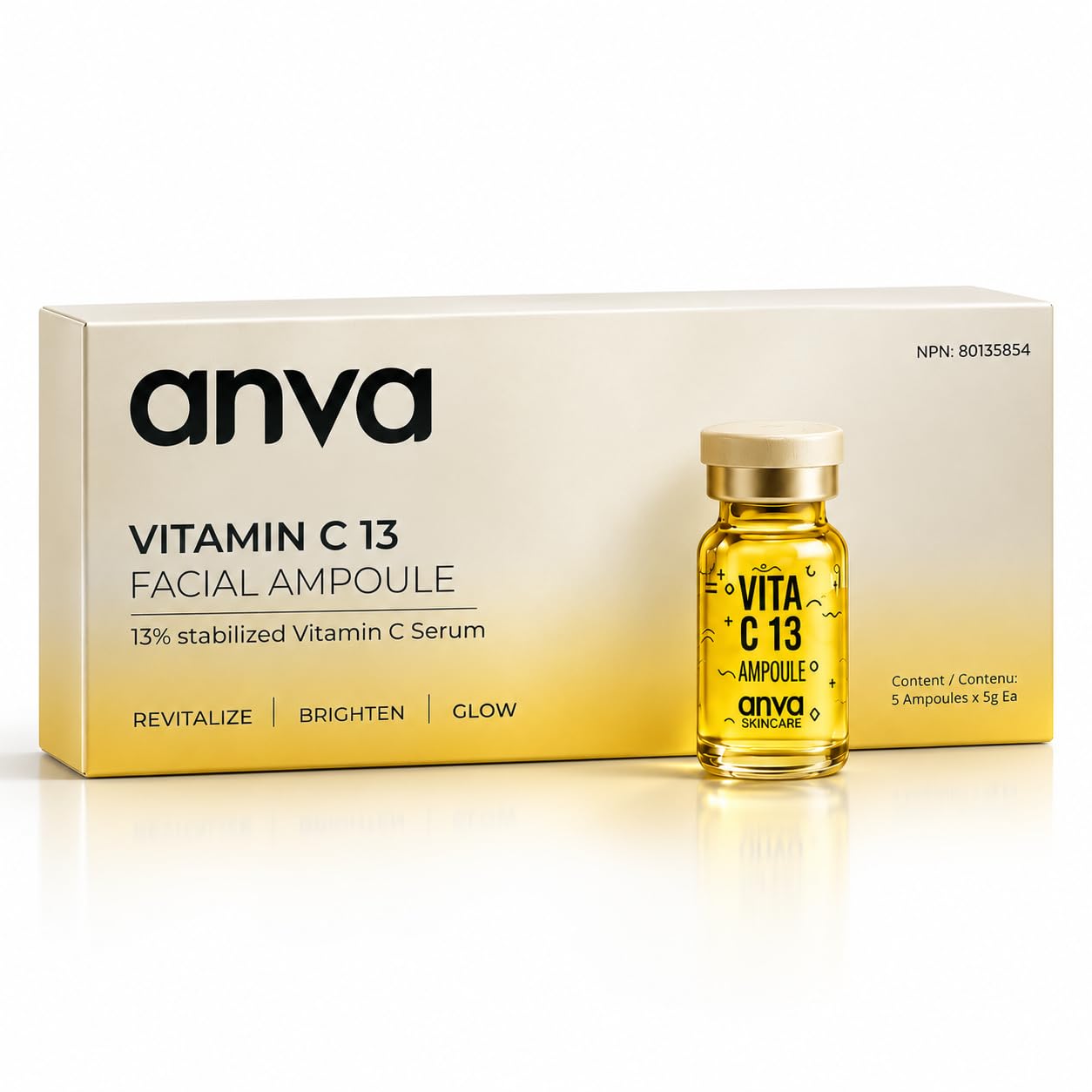 Korean Vitamin C Face Serum with Glutathione - 13% Stabilized