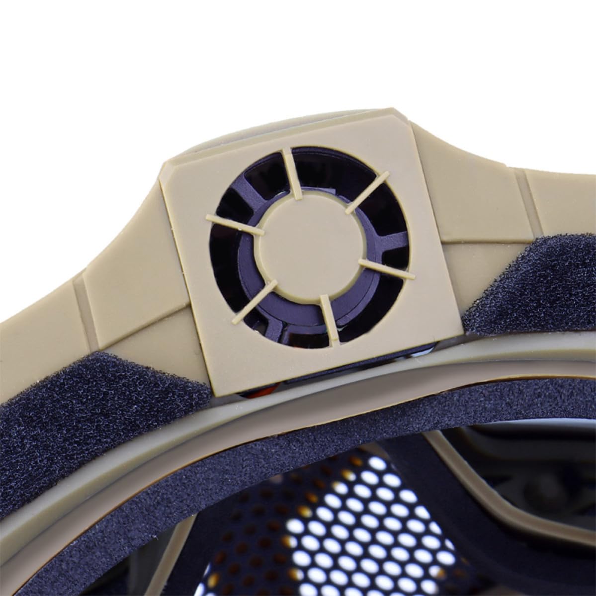 VILLCASE Maschera Protettiva Tattica per Gioco All'aperto Occhiali Antiappannamento Uv, Ventilatore Mini, Materiale Tpu e Pc, per Sci e Guida Moto