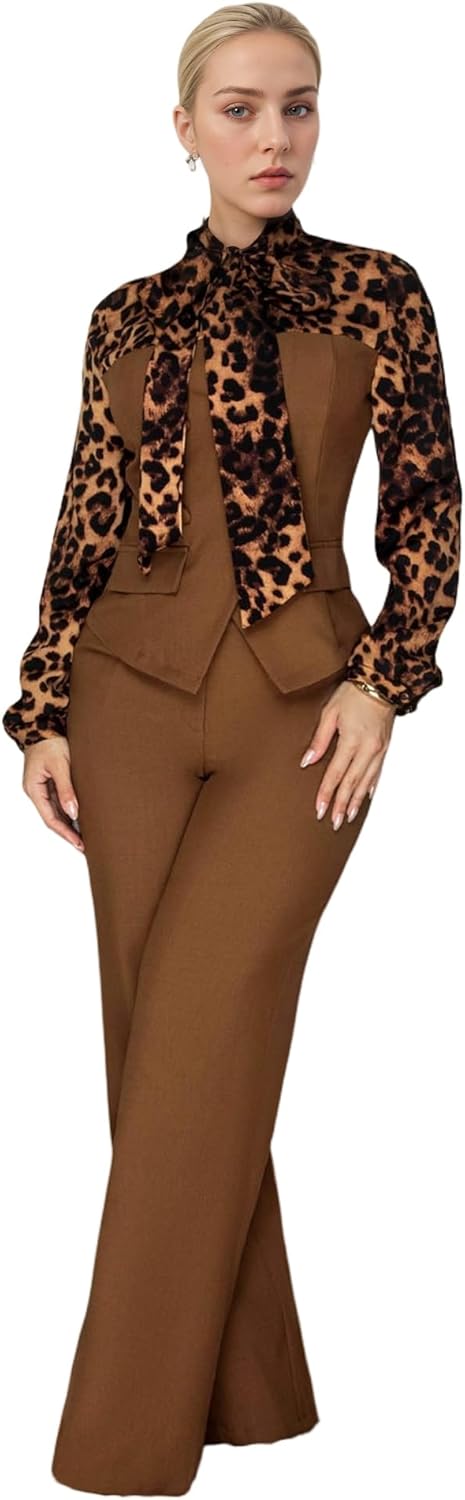 Sexy Sparkly Jumpsuits for Women Formal Elegant Mock Neck Shiny Long Straight Pants Rompers Cocktail Party Outfits - Image 5