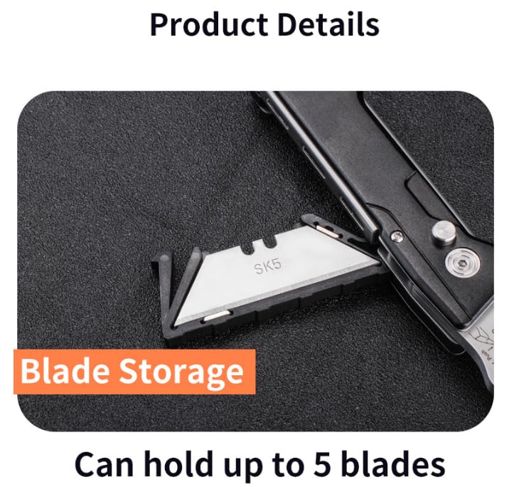 Amazon.co.jp: EDC ユーティリティボックスカッター ブレード収納付き