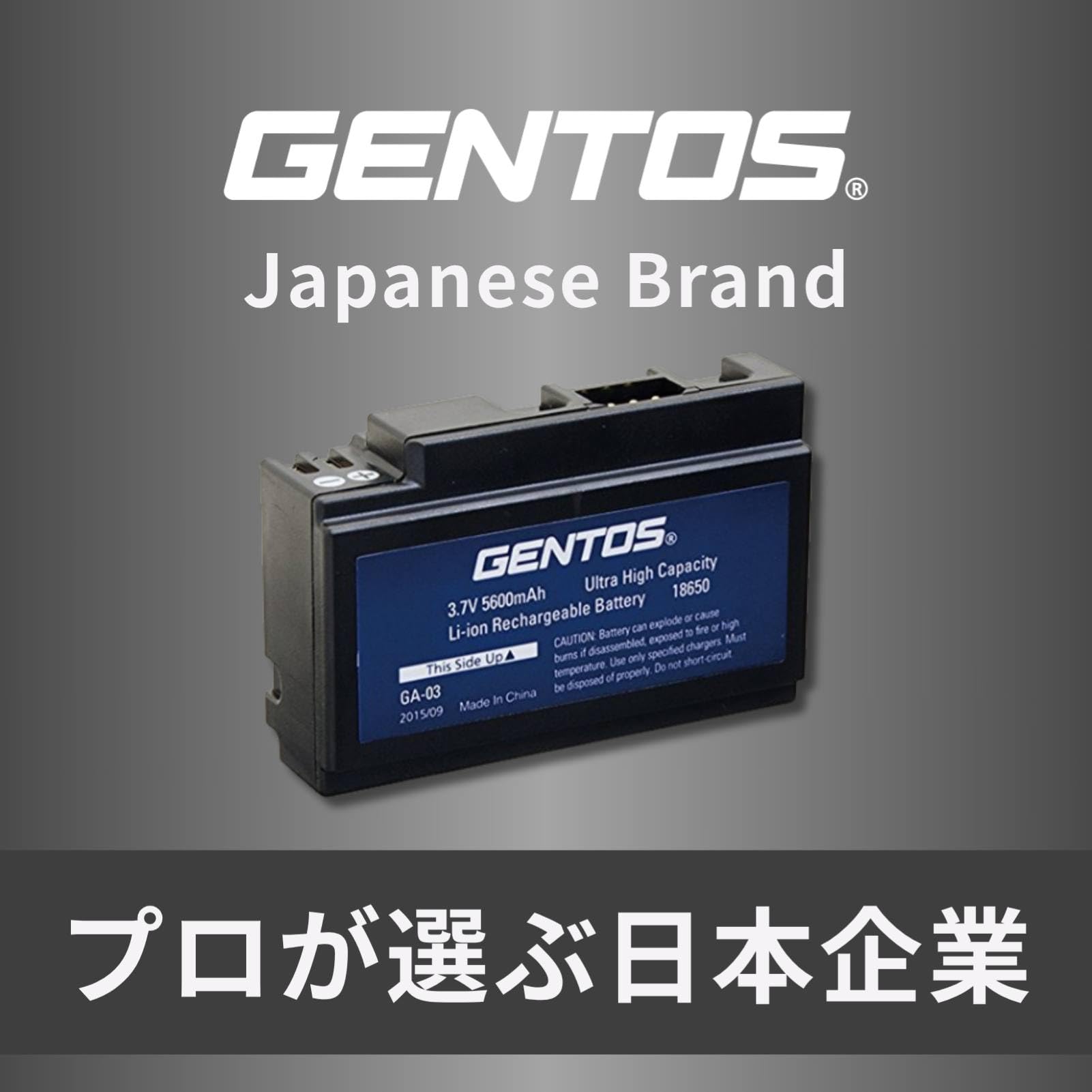 Amazon.co.jp: GENTOS(ジェントス) GH-003RG用 専用充電池 GA-03