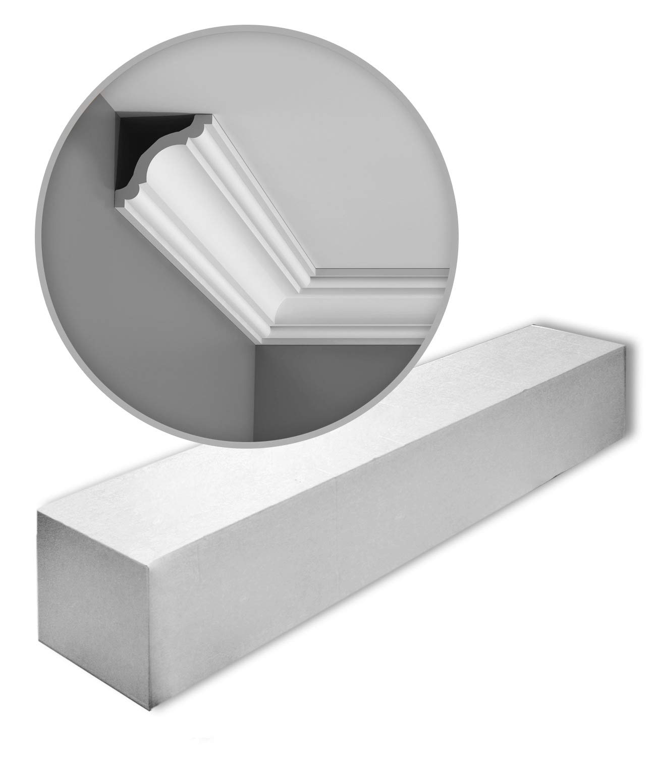 1 Box 24 Pieces Cornices Mouldings 48 m Orac Decor CX123 AXXENT