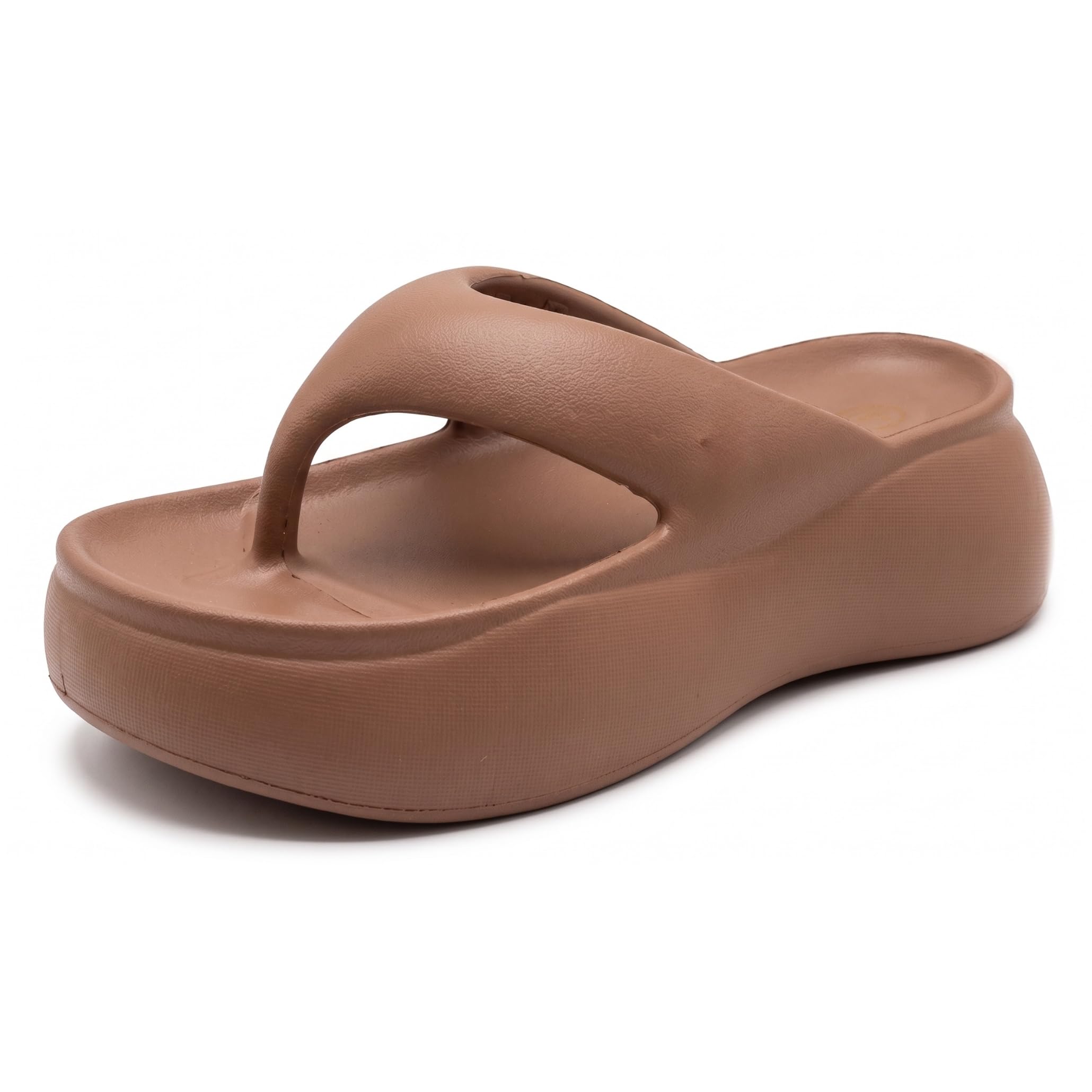 Women's Platform Flip Flops, Thick Sole Wedge Thong Sandal, Non-Slip EVA Cloud Slide for Daily Wear-image-4