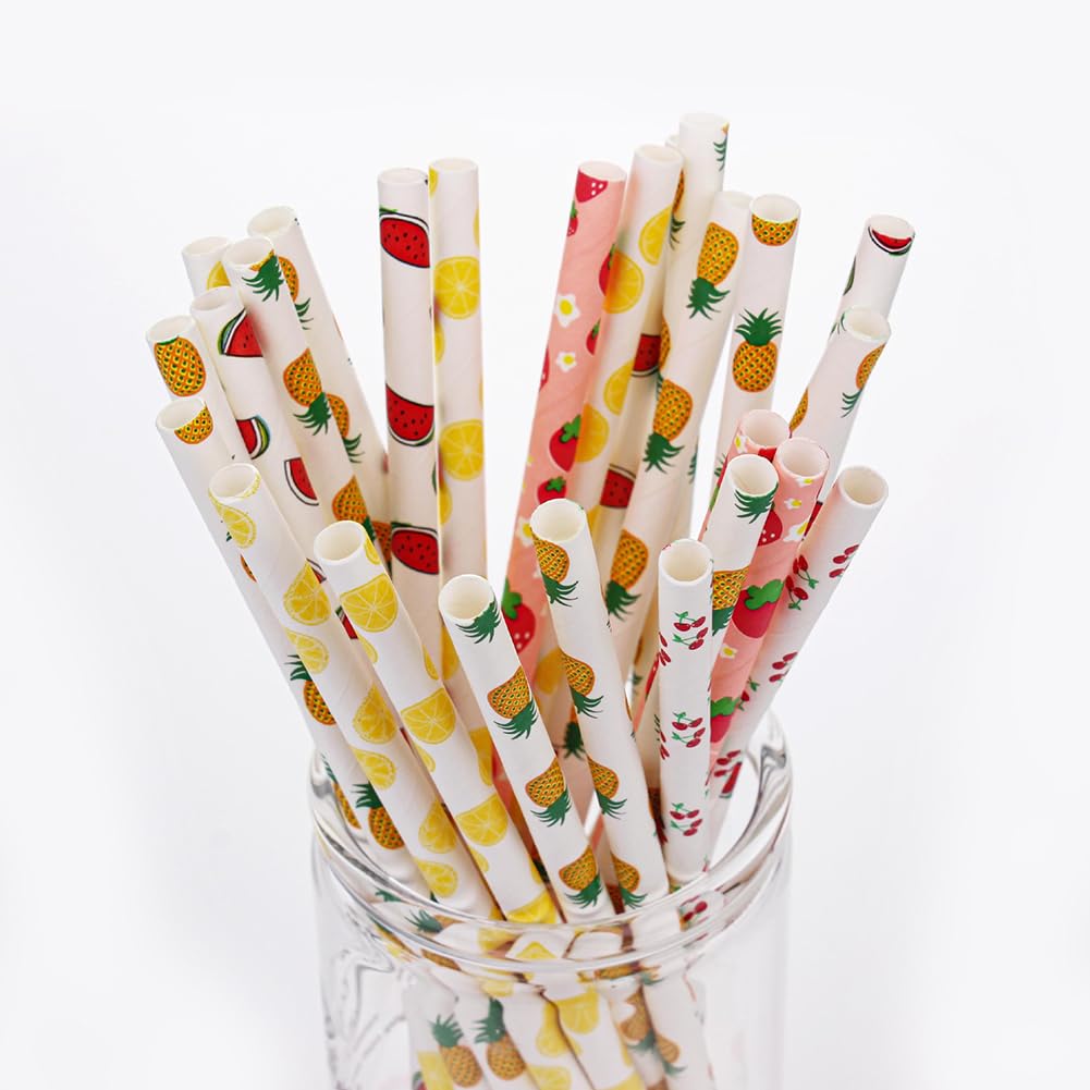 Lot De 100 Pailles En Papier 3D, Pour Cocktail, Colorées
