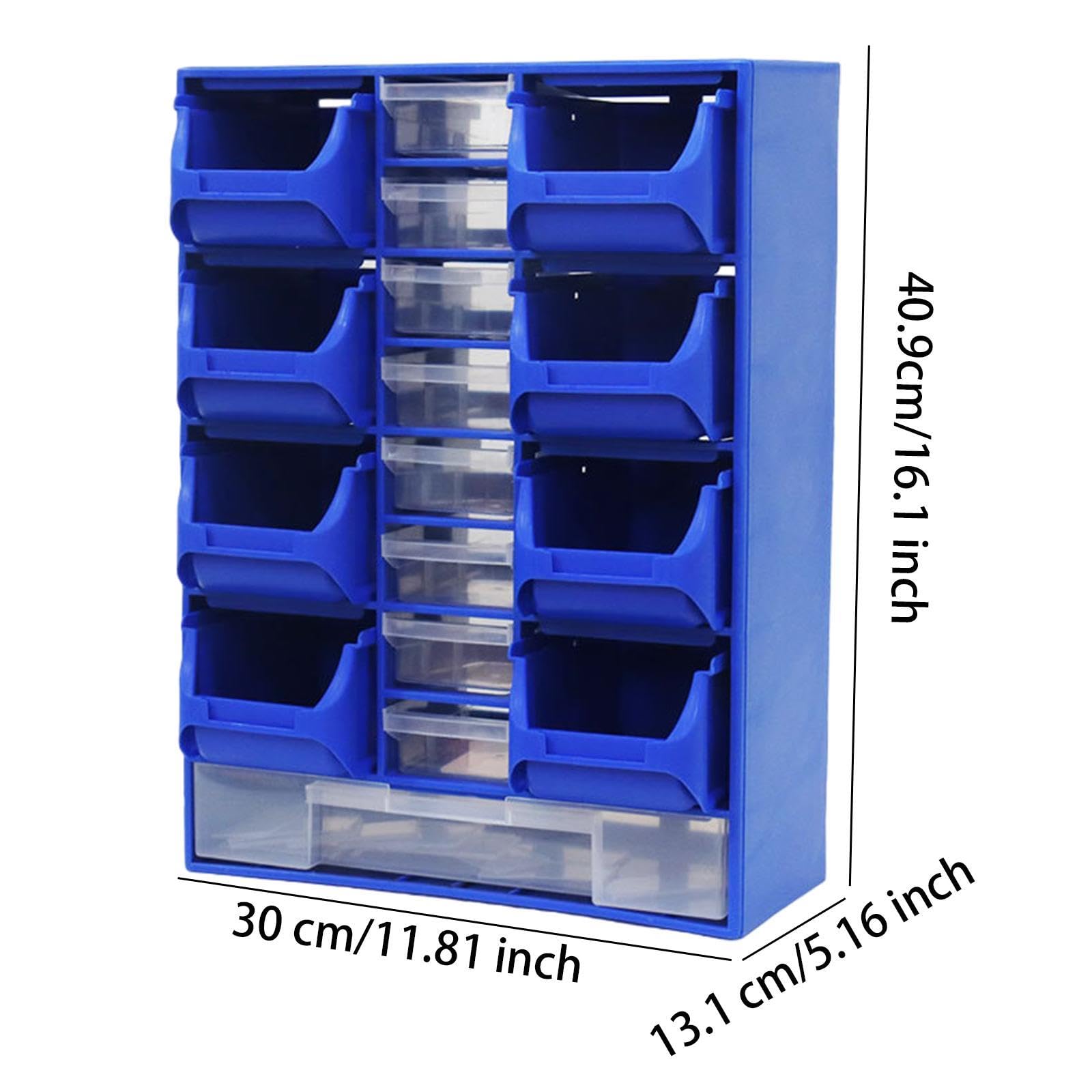 Partes de Hardware Organizador de Herramientas Box de Almacenamiento Versátiles en La Pared para Suministros de Coser Suministros de, Azul