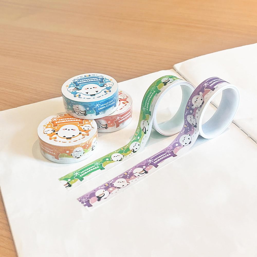 Amazon.co.jp: ぽてもち シマエナガ マステ マスキングテープ 6柄 各1