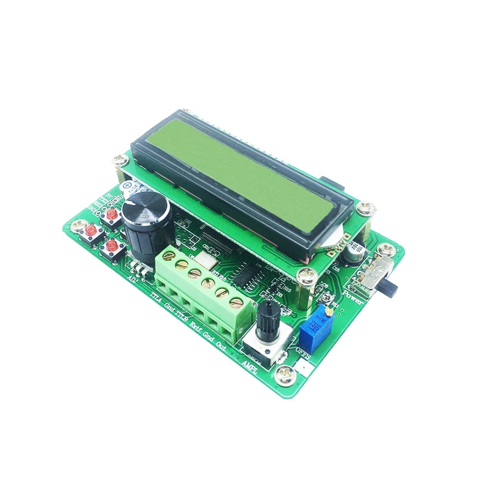 Módulo generador de señales función DDS FY2000S 2M, pantalla LCD 1602, onda sinusoidal, triangular, cuadrada, salida TTL, contador frecuencia barrido