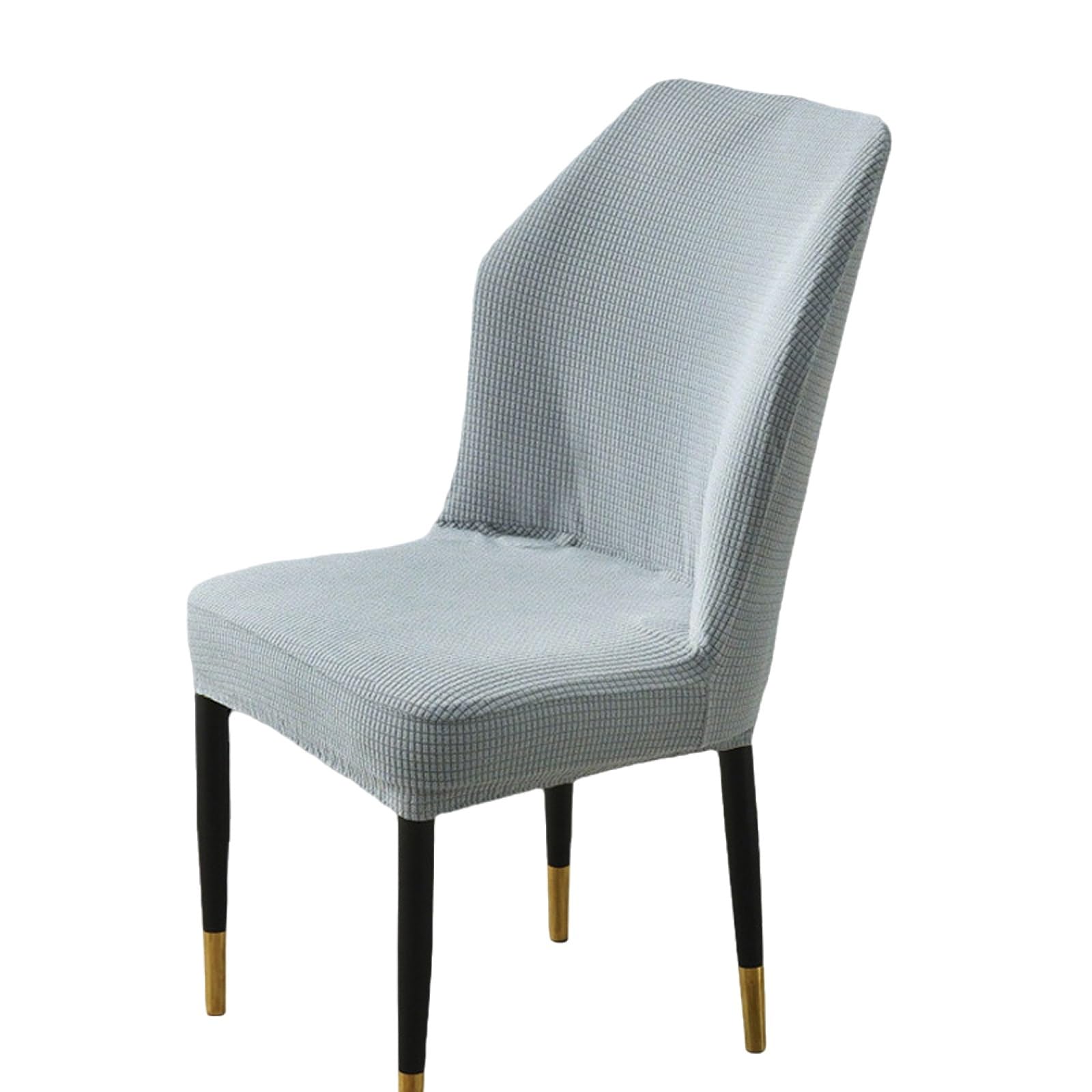 Housses chaise salle à manger extensibles gris argent de qualité