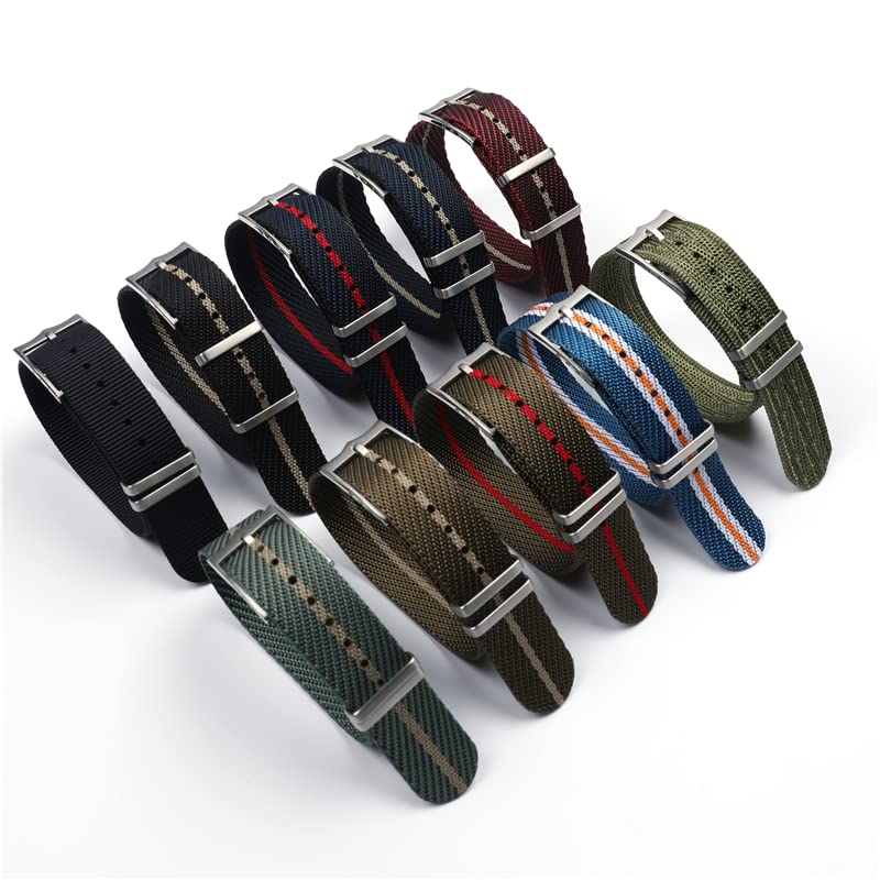 20 mm 22 mm Premium Grade NATO Zulu Uhrenarmband Nylon Ersatz Uhrenarmband Für Tudor Verstellbares Armband Dornschließe