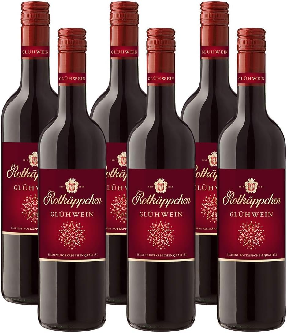 Rotkäppchen Qualitätswein Glühwein Rot (6 x 0,75l) – Aromatisch-winterlicher, roter Glühwein in erlesener Rotkäppchen Qualitätswein Qualität.