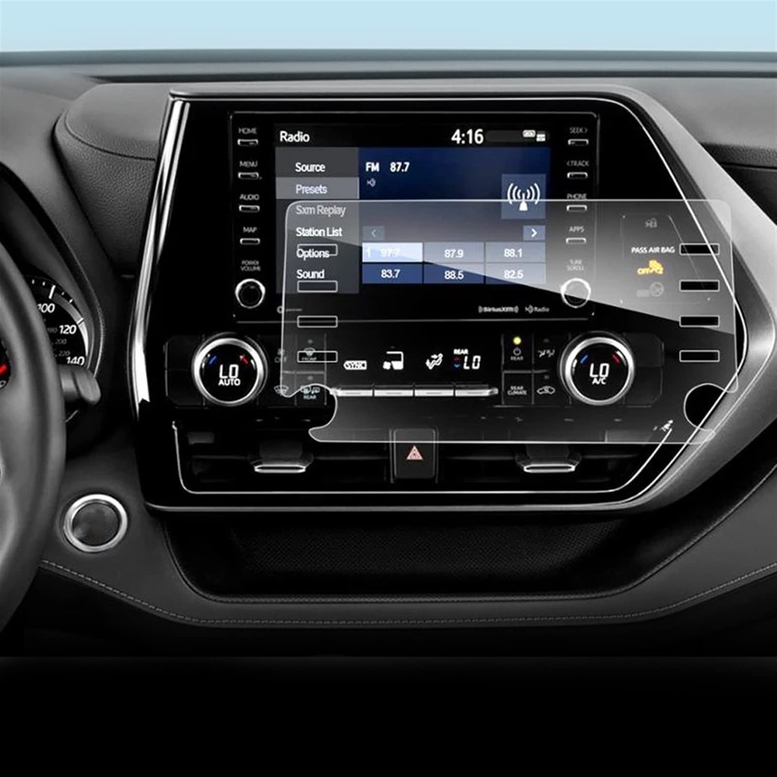 Film Protecteur pour Navigation Toyota Highlander 2020 Confort de Route