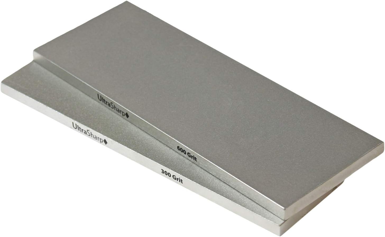 2-Piece Diamond Sharpening Stone Set - 8 x 3 Inch – 300 & 600 Grits (Coarse & Fine)