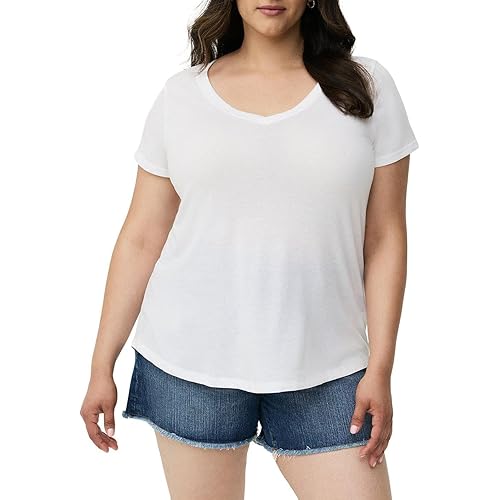 Torrid Women's Plus Size Girlfriend Signature Jersey V-Neck Tee