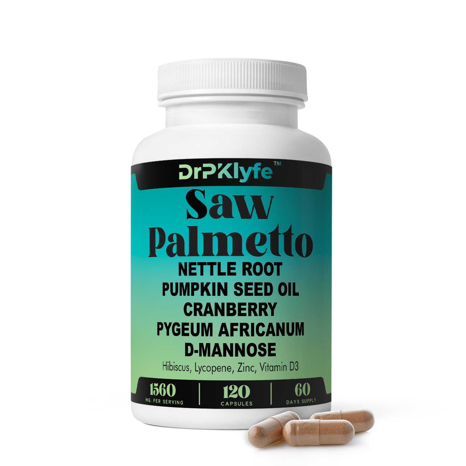 Pumpkin Seed Oil & Hair Growth Supplement with Saw Palmetto for Women, DHT Blocker for Men, PCOS Prostate Health, Pygeum, Lycopene, Mens Health