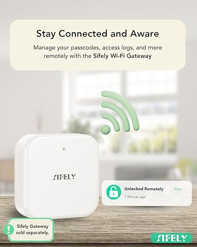 Miniatura 3 de Cerradura de puerta inteligente con teclado, cerradura de entrada sin llave con control de aplicación, cerradura de puerta electrónica digital con