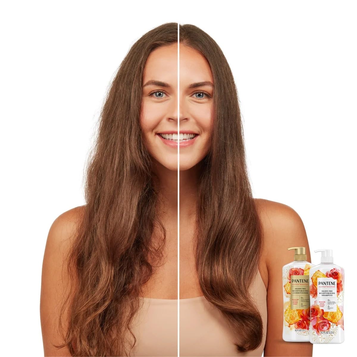 Pantene Essential Botanicals Moroccan Rose & Manuka Honey Conditioner, 38.2 Oz thumbnail 3
