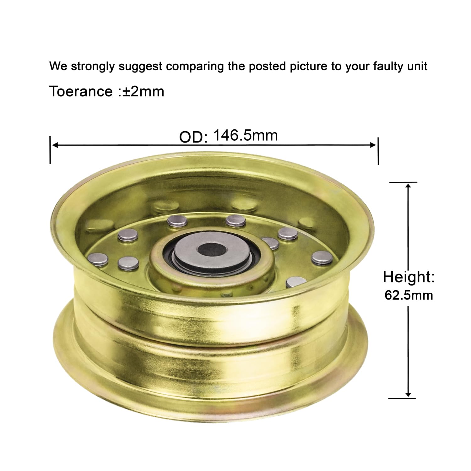 Proven Part Idler Pulley For Bad Boy ZT, CZT, Elite, Outlaw Mowers – OEM 033-5001-00, 033-5000-0, PP785001
