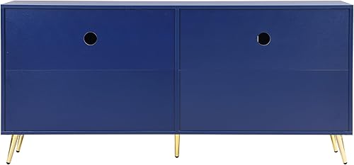 Miniatura 9 de LUMISOL Centro de entretenimiento, mesa consola multimedia, soporte de TV moderno para TV de más de 60 pulgadas, gabinete de consola de TV con