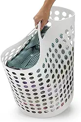 Cesto De Roupas Flexivel 44lts Arthi Branco