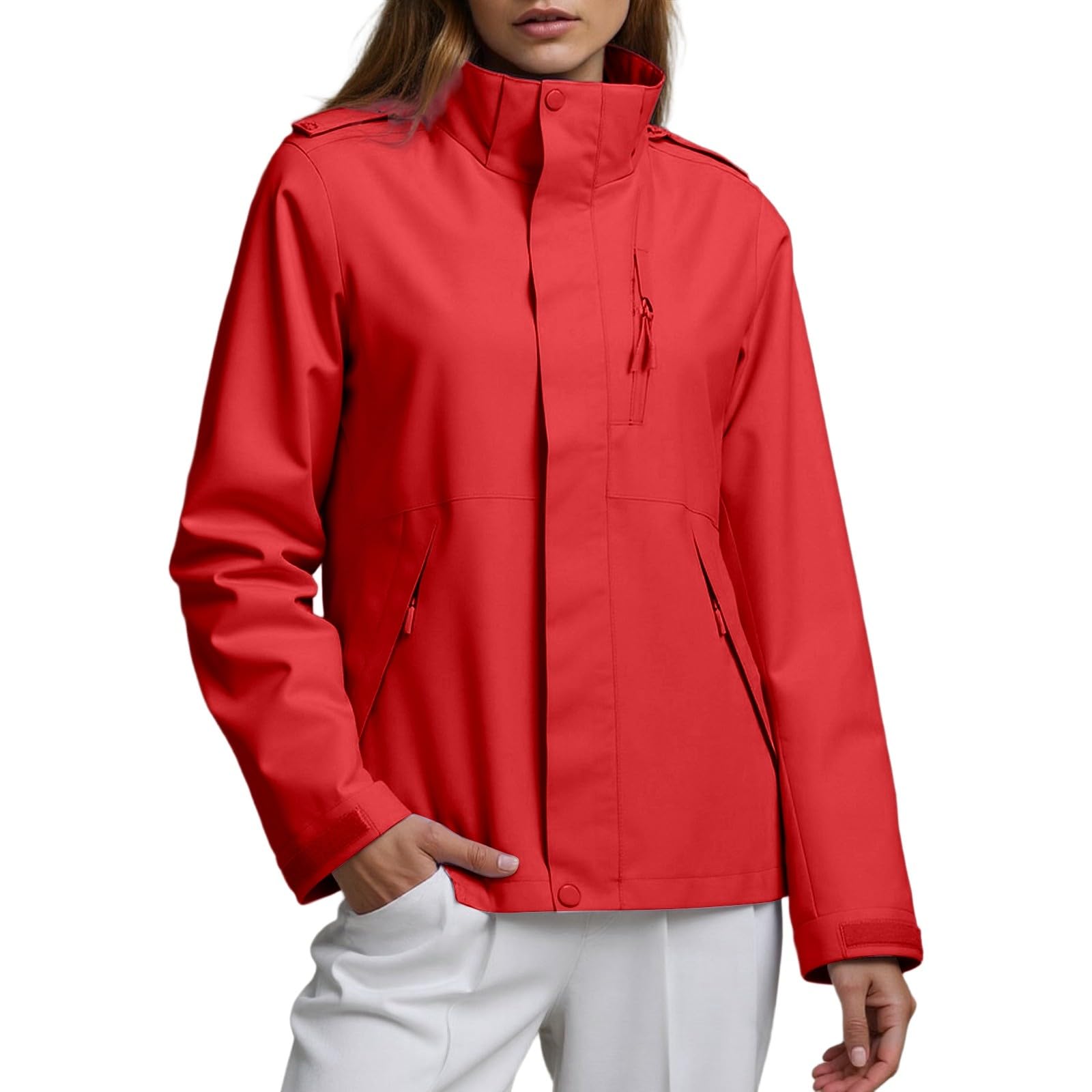 Generisch Chaqueta casual unisex resistente al viento, elegante y versátil para parejas