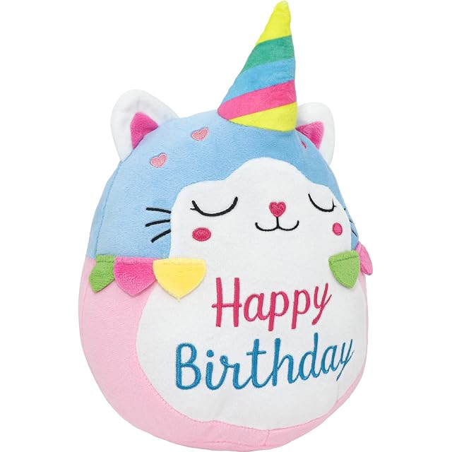 Cat Plush Toy Unicorn Cat Stuffed Animal Cute Birthday Unicorn Plushies Pillow Soft Plushie Doll Gifts for Kid