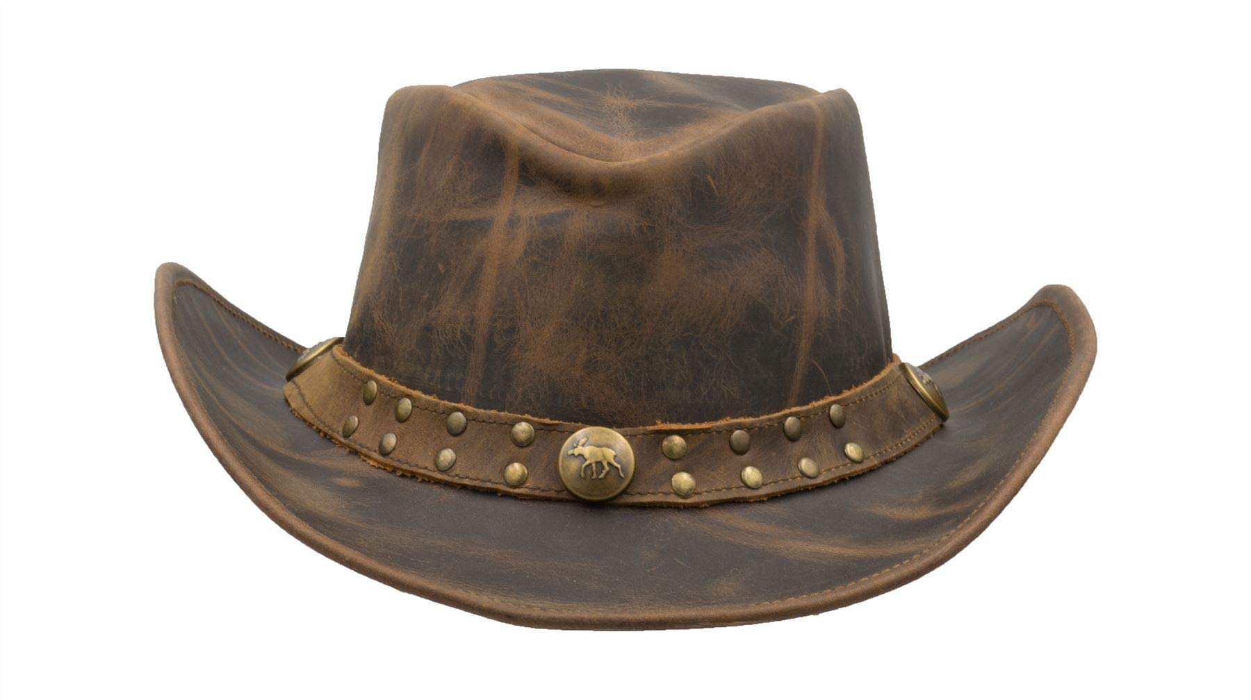 Walker and Hawkes Brisbane – Sombrero de piel de vacuno – Bicolor