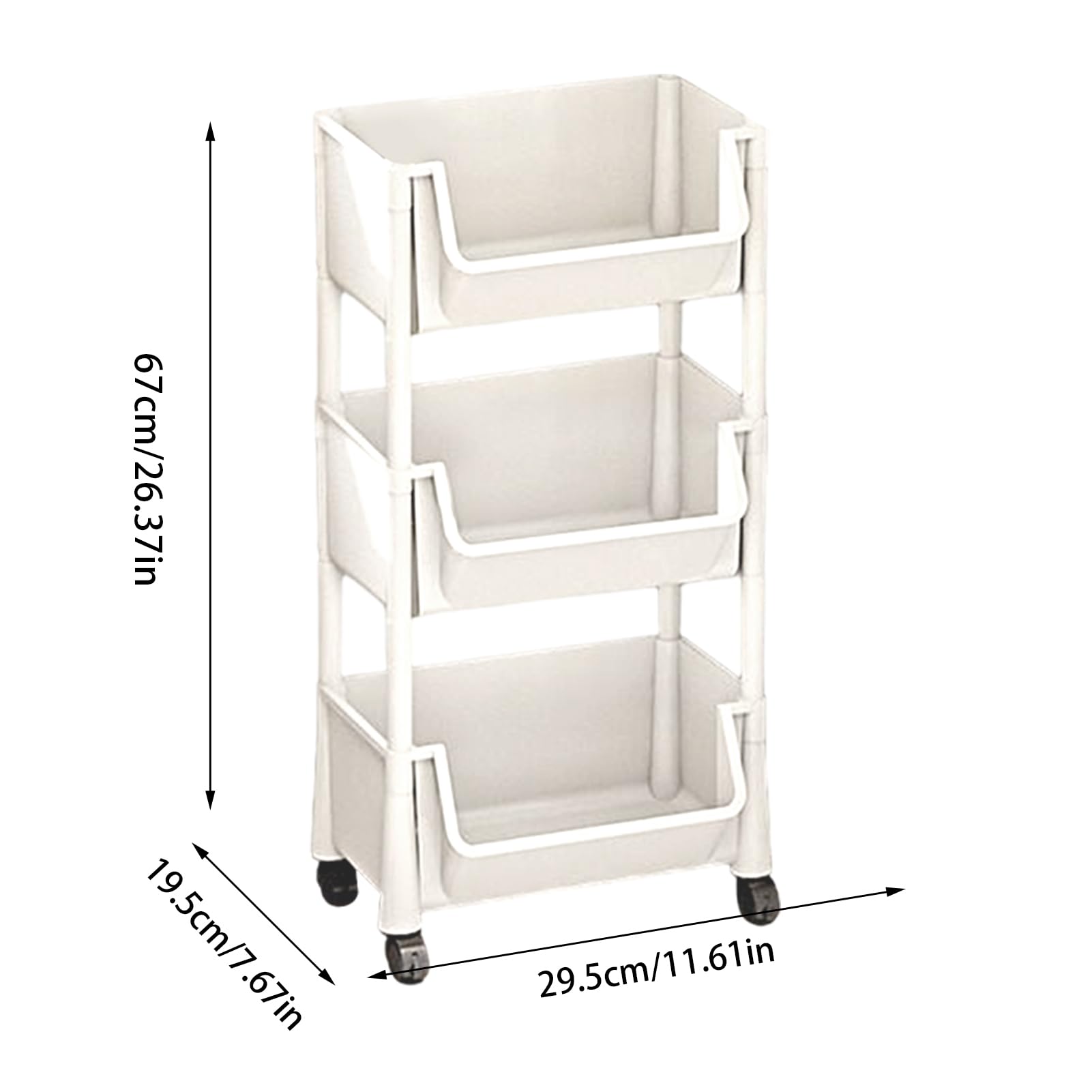 Chariot à livres à roulettes | Chariot de rangement de livres multi-couches | Chariot d'organisation multifonction pour chambre d'enfant, salon, papeterie et jouets
