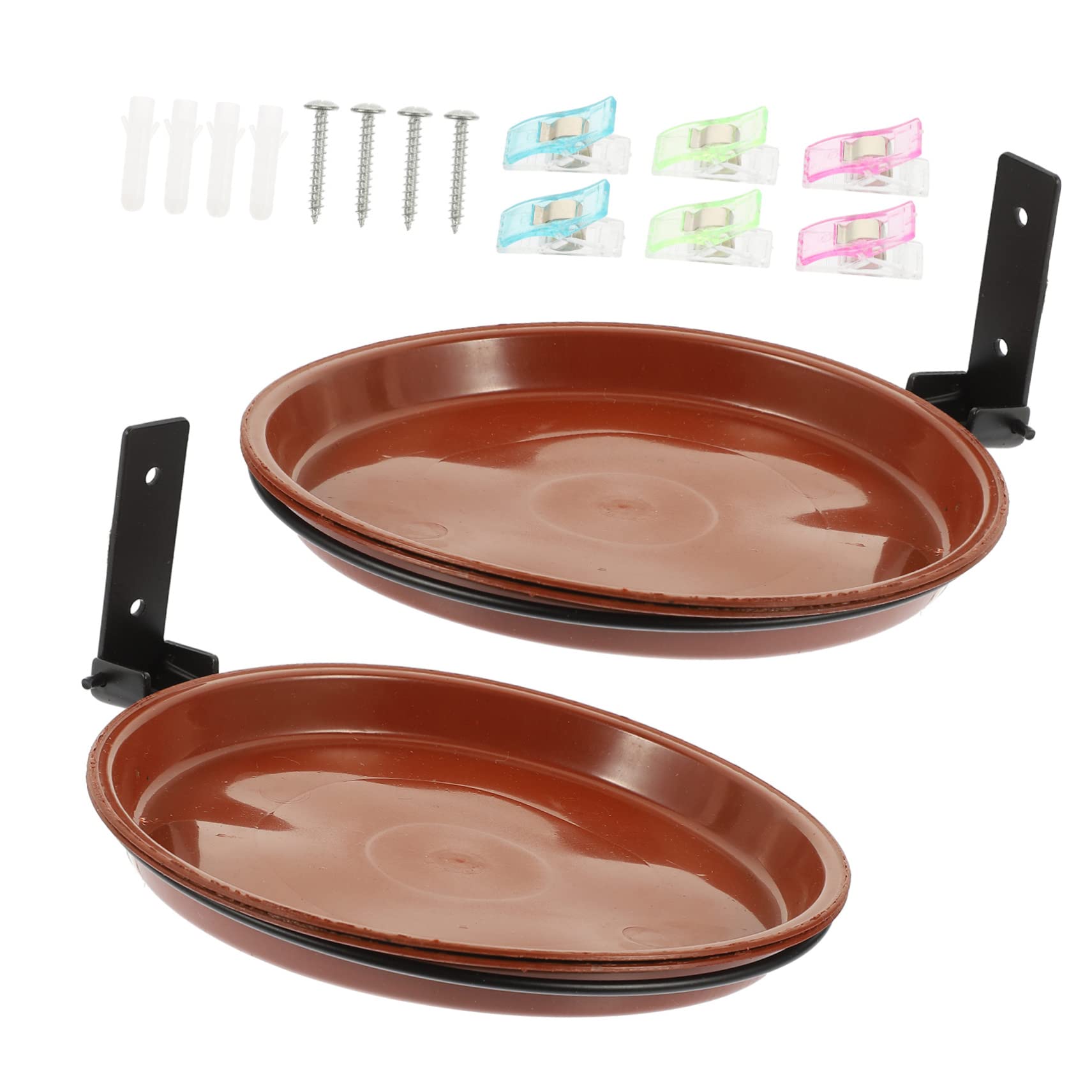 BESPORTBLE 3juegos Comedero para Pájaros Colgante con Plato Juego De Soporte Resistente para Jardín y Patio para Aves Exterior